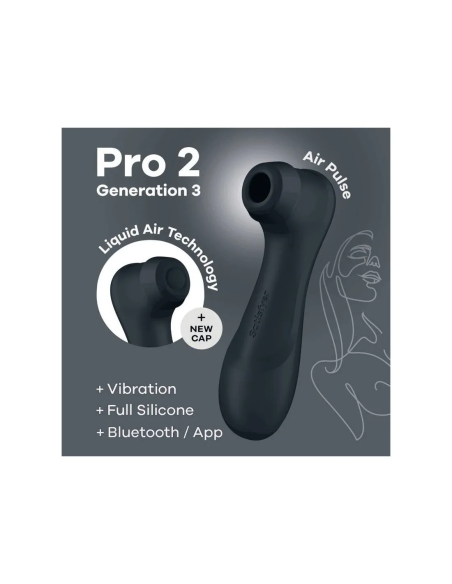 SATISFYER - PRO 2 GENERACIÓN 3 BLACK BLUETOOTH & APP
