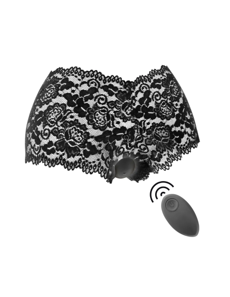 BLACK&SILVER - ZARA REMOTE CONTROL STIMULATOR WITH FREE PANTY