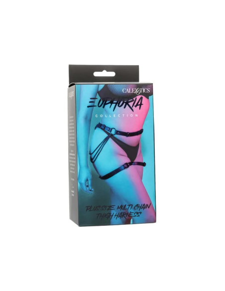 CALEXOTICS - EUPHORIA PLUS SIZE MULTI CHAIN THIGH HARNESS