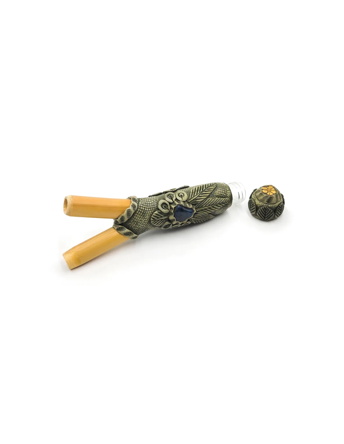 Kuripe with Snuff Container