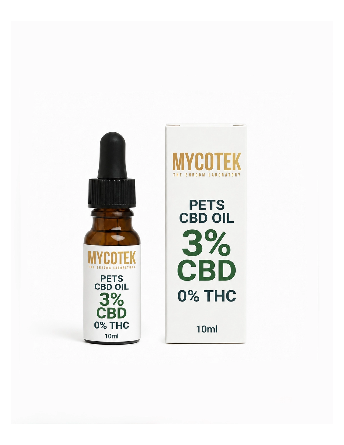 CBD Oil 3% Organic for Dogs and Cats – Neutral Taste – 0% THC Guaranteed
