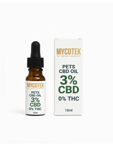 CBD Oil 3% Organic for Dogs and Cats – Neutral Taste – 0% THC Guaranteed