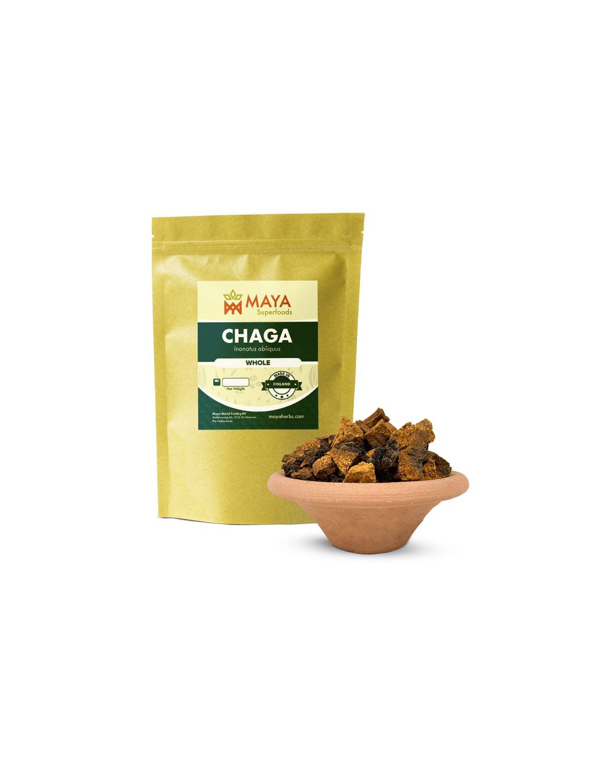 Chaga (Inonotus Obliquus) – Whole, Wild Harvested from Finland