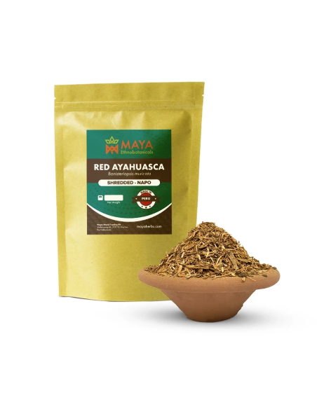 Red Ayahuasca Vine (Banisteriopsis Muricata) – Shredded from Napo, Peru