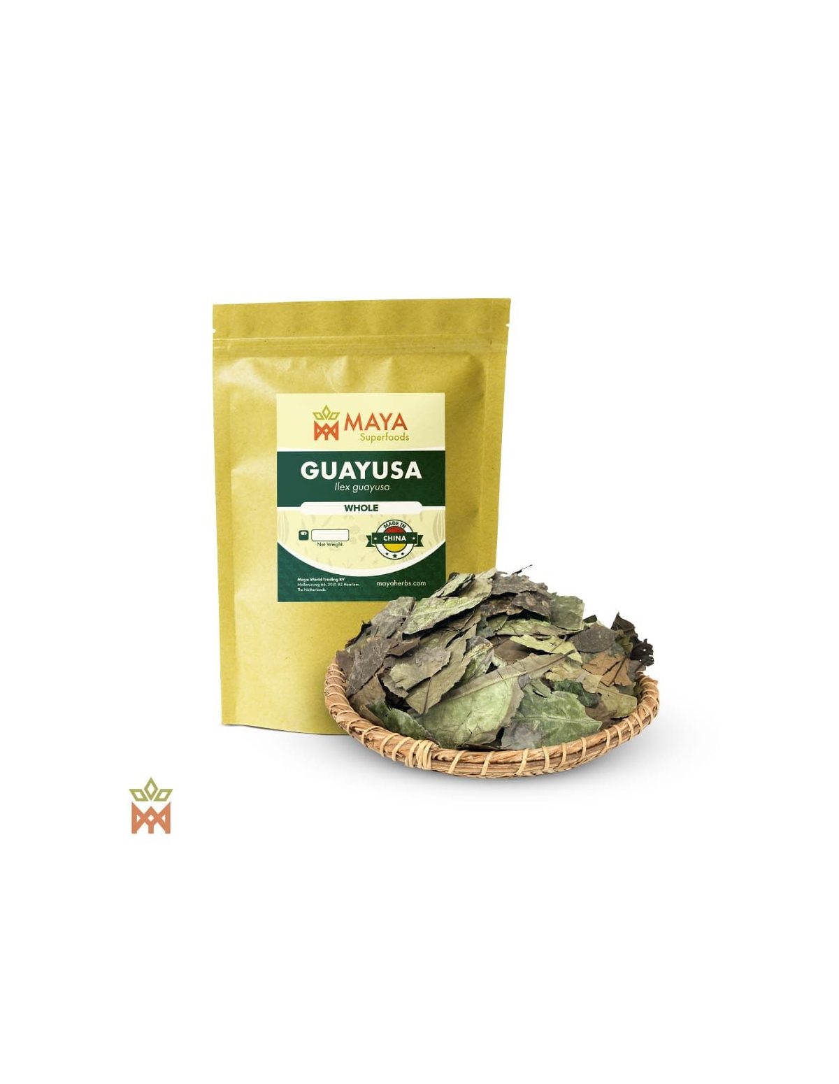 Guayusa from Ecuador - Whole Leaves, Ilex guayusa