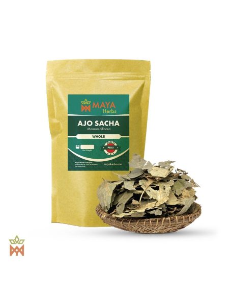 Ajo Sacha du Pérou - Feuille entière, Mansoa alliacea