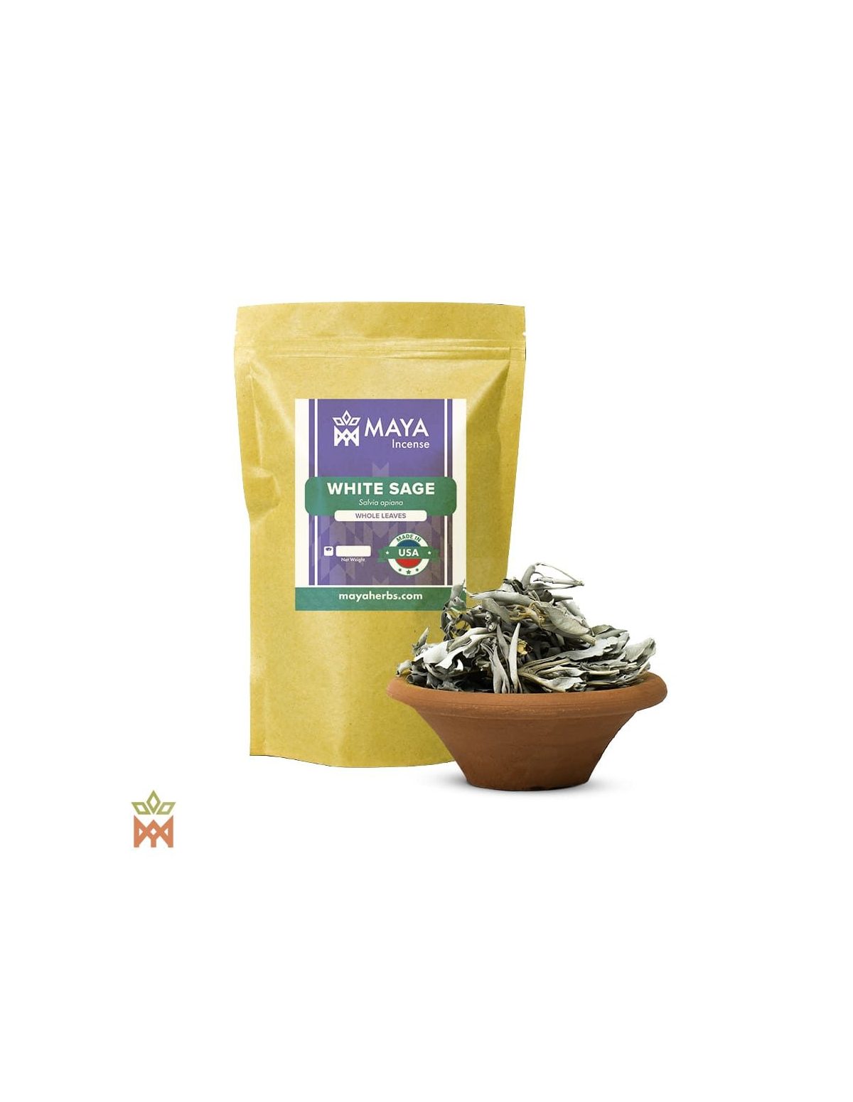 Oregon White Sage - Whole Leaves, Salvia Apiana