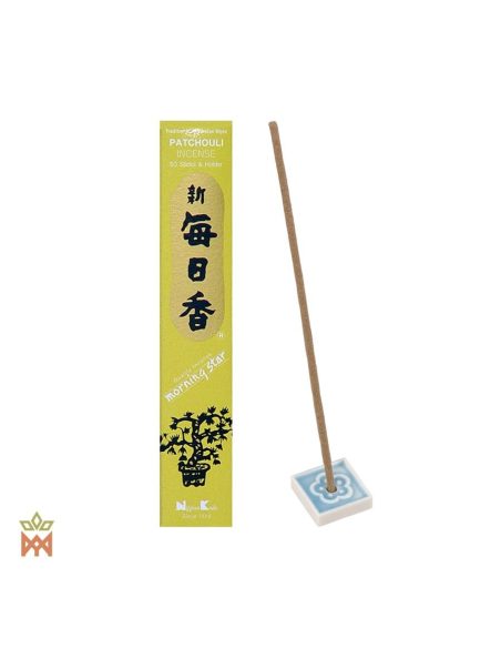 Morning Star Patchouli - 50 Japanese Incense Sticks, Pogostemon cablin