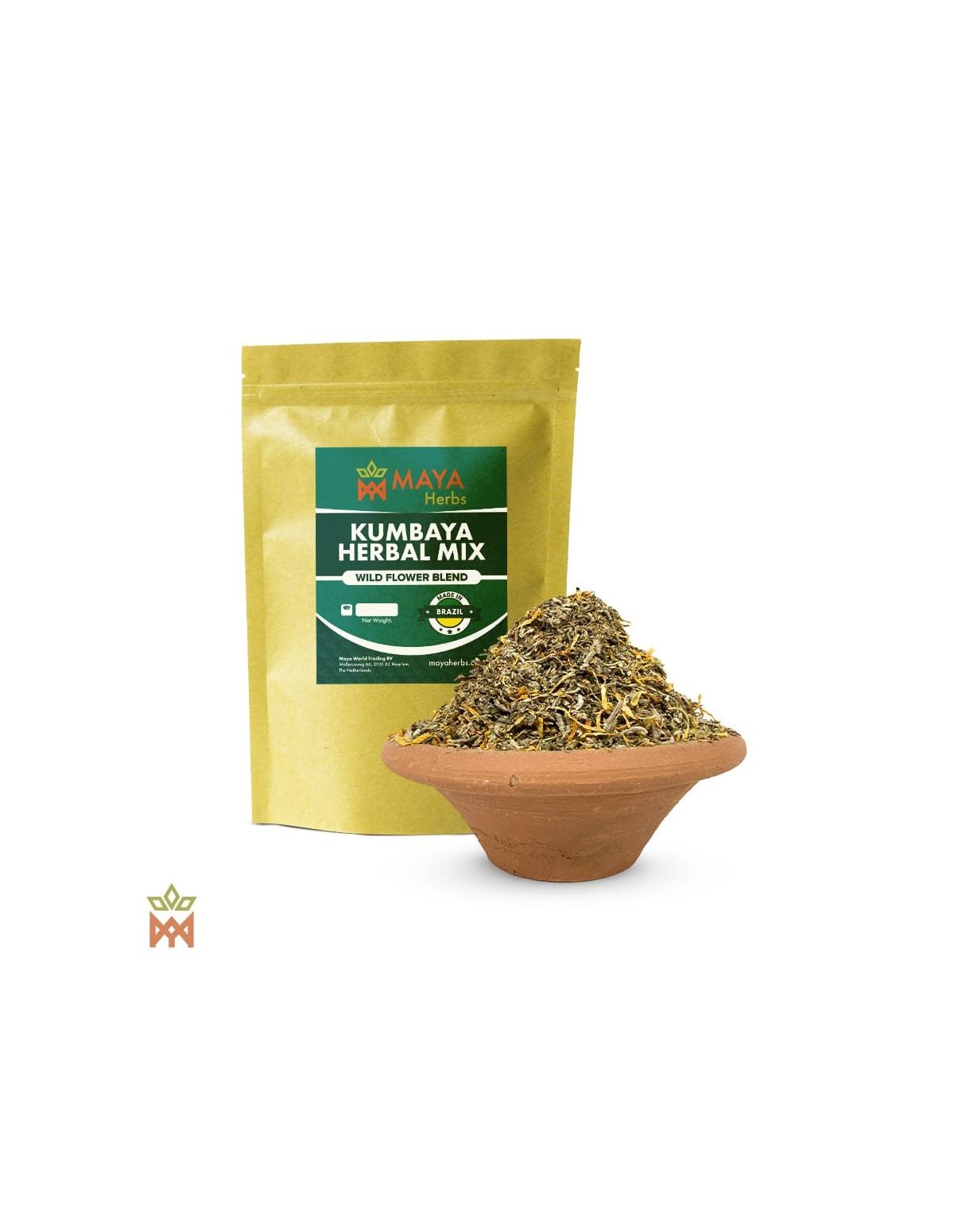 Wildflower Kumbaya Blend from Brazil - Finely Cut Tobacco-Free Herbs