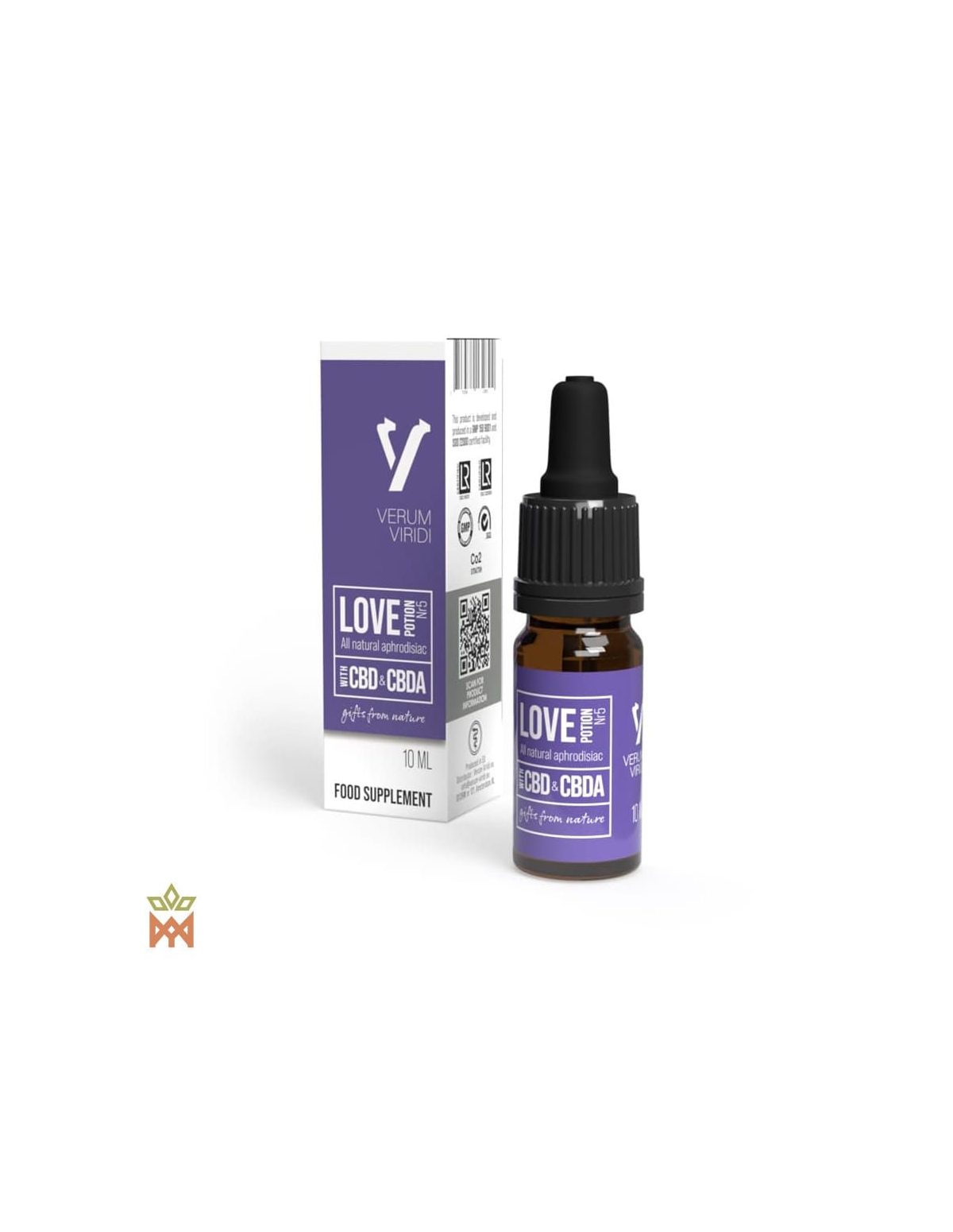 Verum Viridi Cacao Blend from the Netherlands - Botanical Oil 10 ml, Cannabidiol
