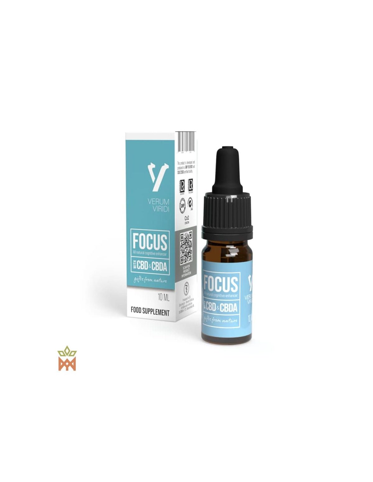 Verum Viridi Focus aus den Niederlanden - CBD- und CBDA-Öl 10 ml, Cannabidiol