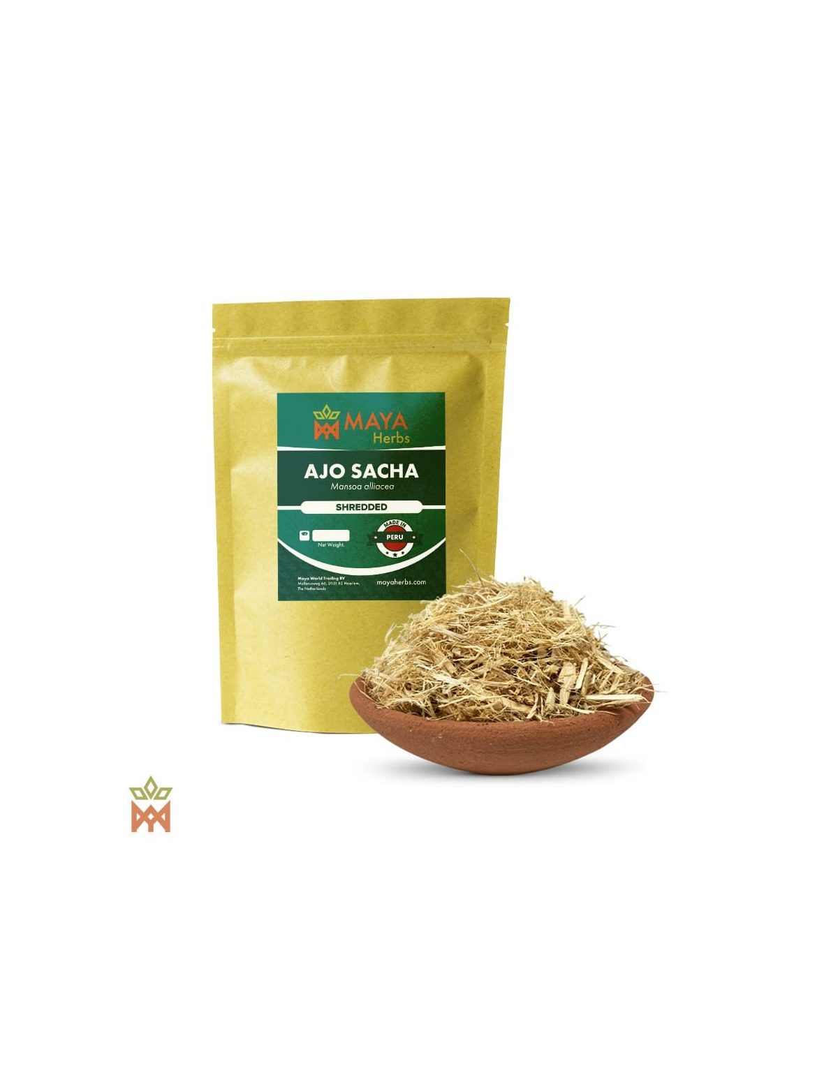 Ajo Sacha aus Peru - Geschreddertes Holz, Mansoa alliacea