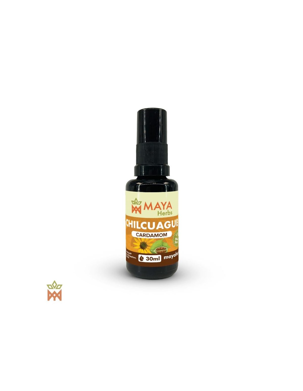 Chilcuague mexicain à la cardamome - Spray buccal 30 ml, Heliopsis longipes