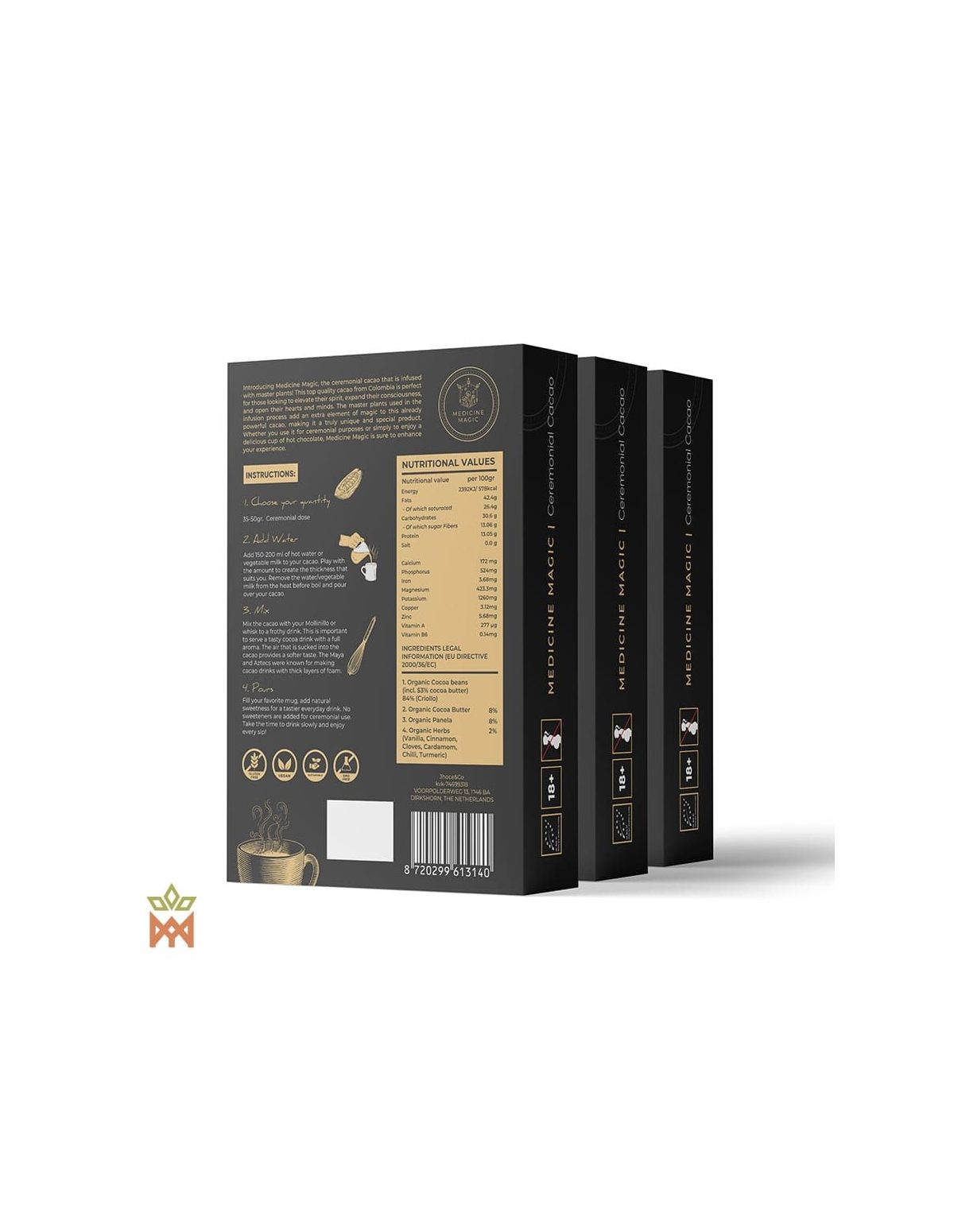 Cacao cérémoniel de Colombie - Matière de graines, Theobroma cacao
