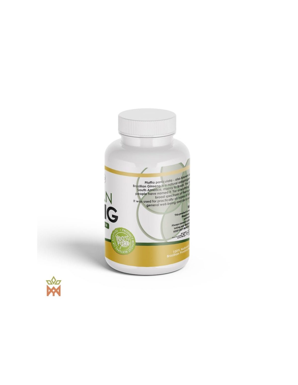Brazilian Suma from Brazil - Root Capsules, Pfaffia paniculata