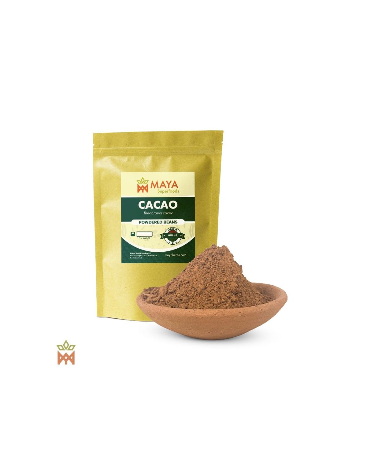 Ghanaian Cacao - Powdered Beans, Theobroma cacao