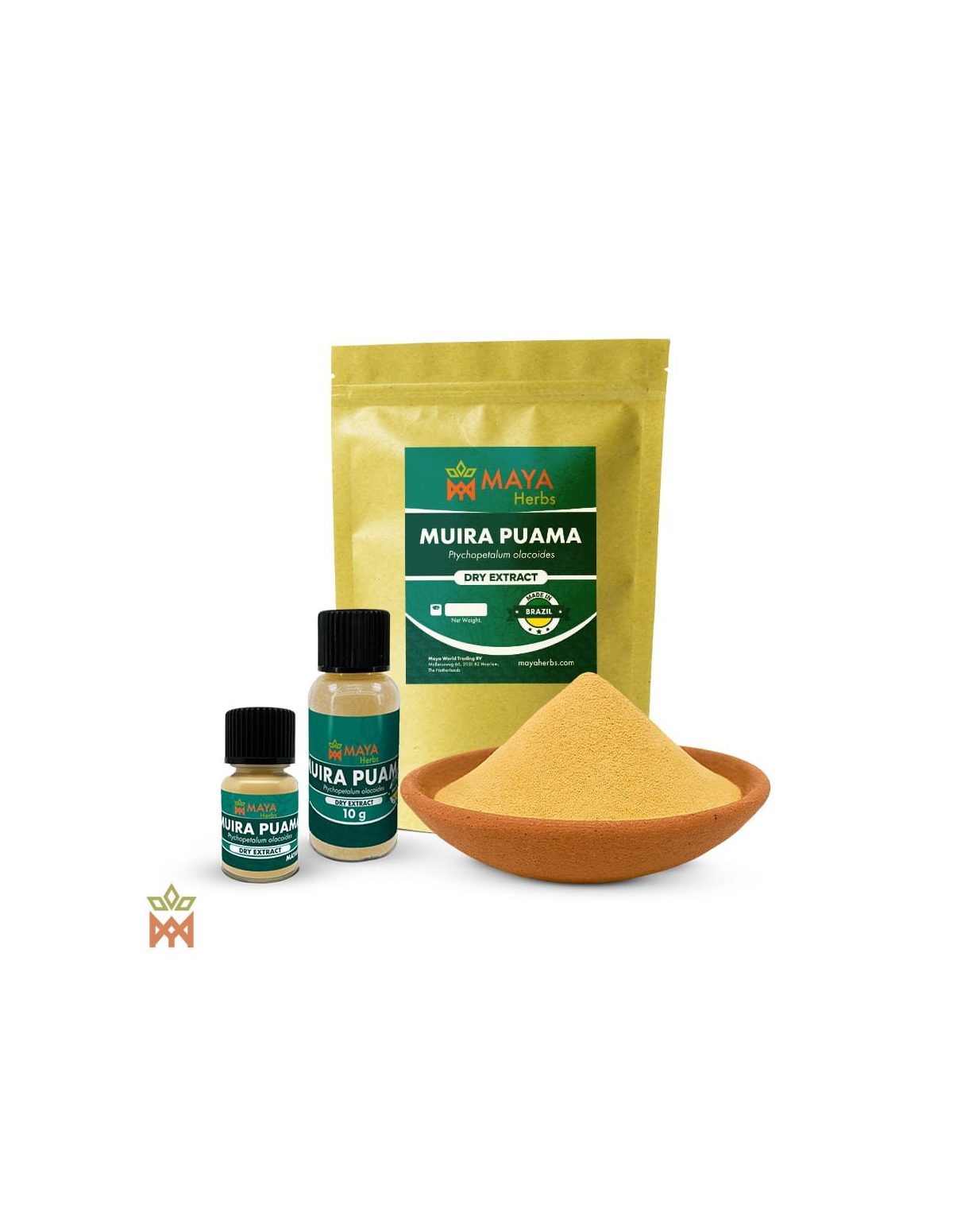 Brazilian Muira Puama - Dry Bark and Root Extract, Ptychopetalum olacoides