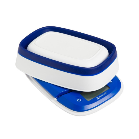 Washable Fold-A-Bowl Kitchen Scale Blue White 2000X0,1Gr  - 2 Washable Fold-A-Bowl Kitchen Scale Blue White 2000X0,1Gr  - 2