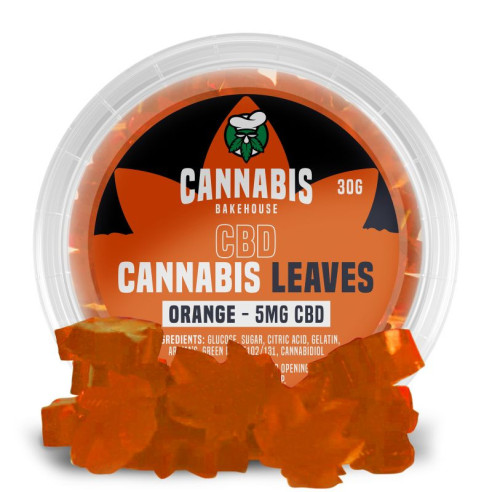 CBH – CBD Cannabis Leaves- Orange, 30 gram