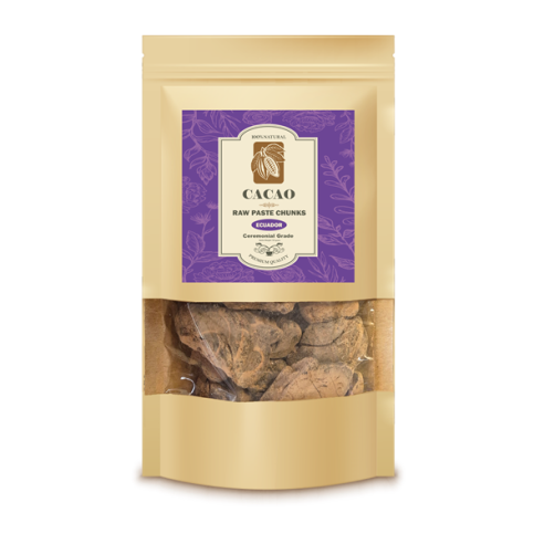 Raw cacao paste chunks ceremonial grade - 150 gram  - 1