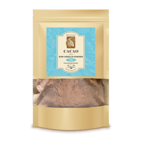 Raw Cacao Paste Criollo Powder Peru Ceremonial Grade - 200 gr  - 1