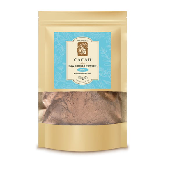 Raw Cacao Paste Criollo Powder Peru Ceremonial Grade - 200 gr  - 1 Raw Cacao Paste Criollo Powder Peru Ceremonial Grade - 200 gr  - 1