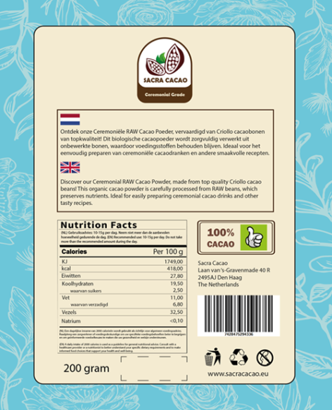 Raw Cacao Paste Criollo Powder Peru Ceremonial Grade - 200 gr  - 2 Raw Cacao Paste Criollo Powder Peru Ceremonial Grade - 200 gr  - 2