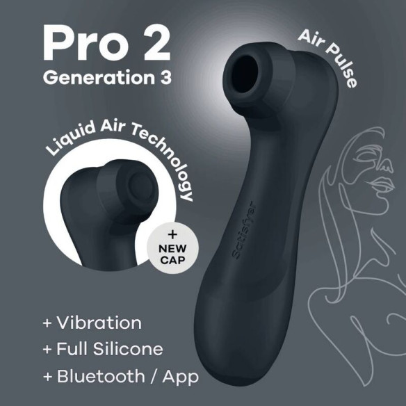 SATISFYER - PRO 2 GENERACIÓN 3 BLACK BLUETOOTH & APP  - 3 SATISFYER - PRO 2 GENERACIÓN 3 BLACK BLUETOOTH & APP  - 3