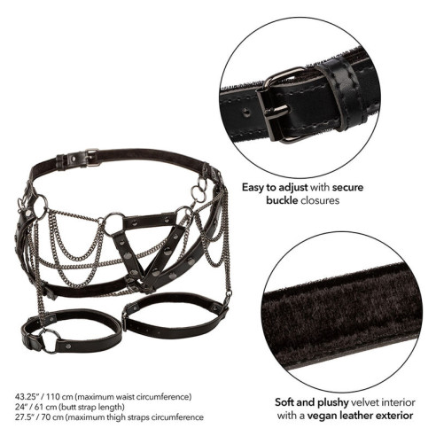 CALEXOTICS - EUPHORIA MULTICHAIN THIGH HARNESS PREMIUM  - 3