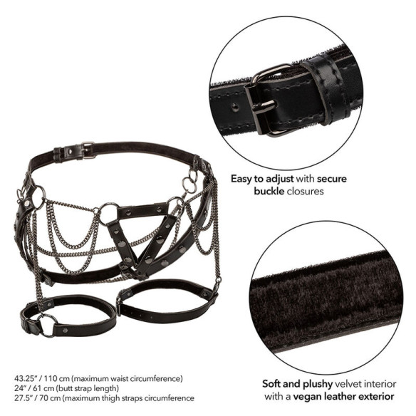 CALEXOTICS - EUPHORIA MULTICHAIN THIGH HARNESS PREMIUM  - 3 CALEXOTICS - EUPHORIA MULTICHAIN THIGH HARNESS PREMIUM  - 3