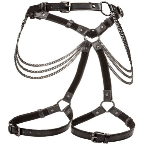 CALEXOTICS - EUPHORIA PLUS SIZE MULTI CHAIN THIGH HARNESS  - 2