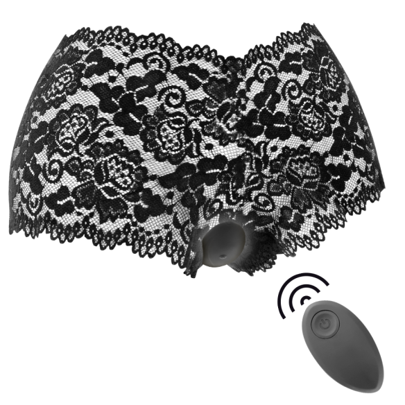 BLACK&SILVER - ZARA REMOTE CONTROL STIMULATOR WITH FREE PANTY  - 1 BLACK&SILVER - ZARA REMOTE CONTROL STIMULATOR WITH FREE PANTY  - 1