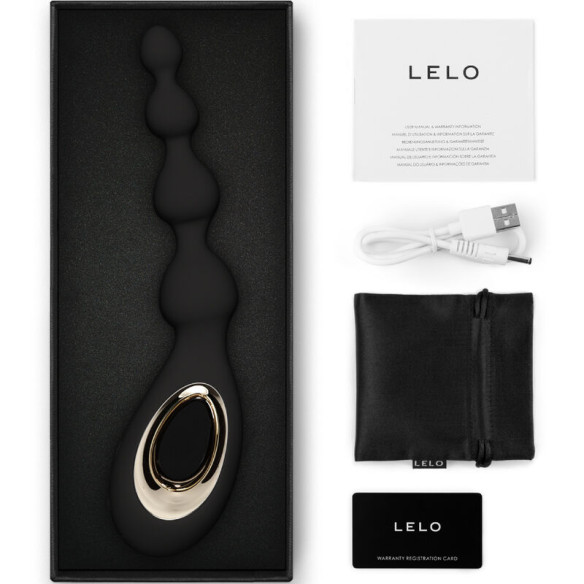 LELO - SORAYA BEADS BLACK ANAL MASSAGER  - 4 LELO - SORAYA BEADS BLACK ANAL MASSAGER  - 4