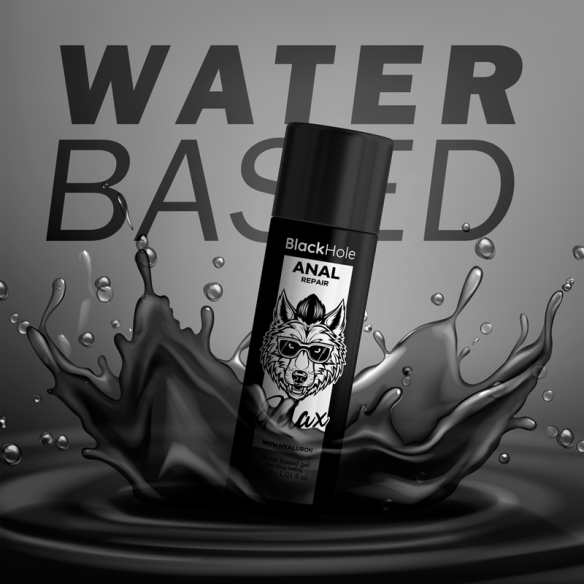 BLACK HOLE - ANAL REPAIR WATER BASED RELAX WITH HYALURON 30 ML  - 3 BLACK HOLE - ANAL REPAIR WATER BASED RELAX WITH HYALURON 30 ML  - 3