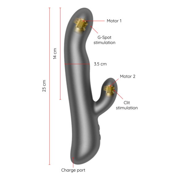 ONINDER - OSLO VIBRATION & ROTATION BLACK - FREE APP  - 3 ONINDER - OSLO VIBRATION & ROTATION BLACK - FREE APP  - 3