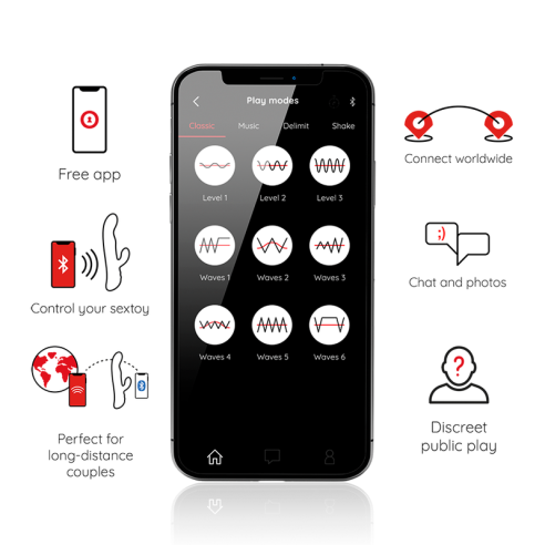 ONINDER - OSLO VIBRATION & ROTATION BLACK - FREE APP  - 4