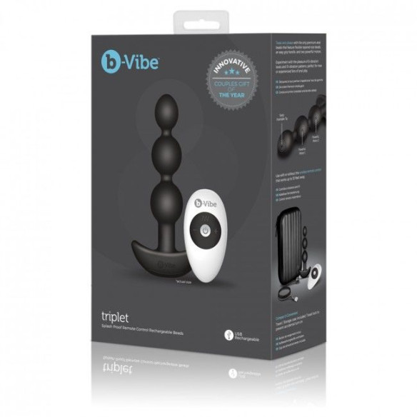 B-VIBE - TRIPLET ANAL REMOTE CONTROL BEADS  - 2 B-VIBE - TRIPLET ANAL REMOTE CONTROL BEADS  - 2