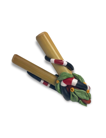 Bamboo Kuripe - Sacred Serpent - 2 Bamboo Kuripe - Sacred Serpent - 2