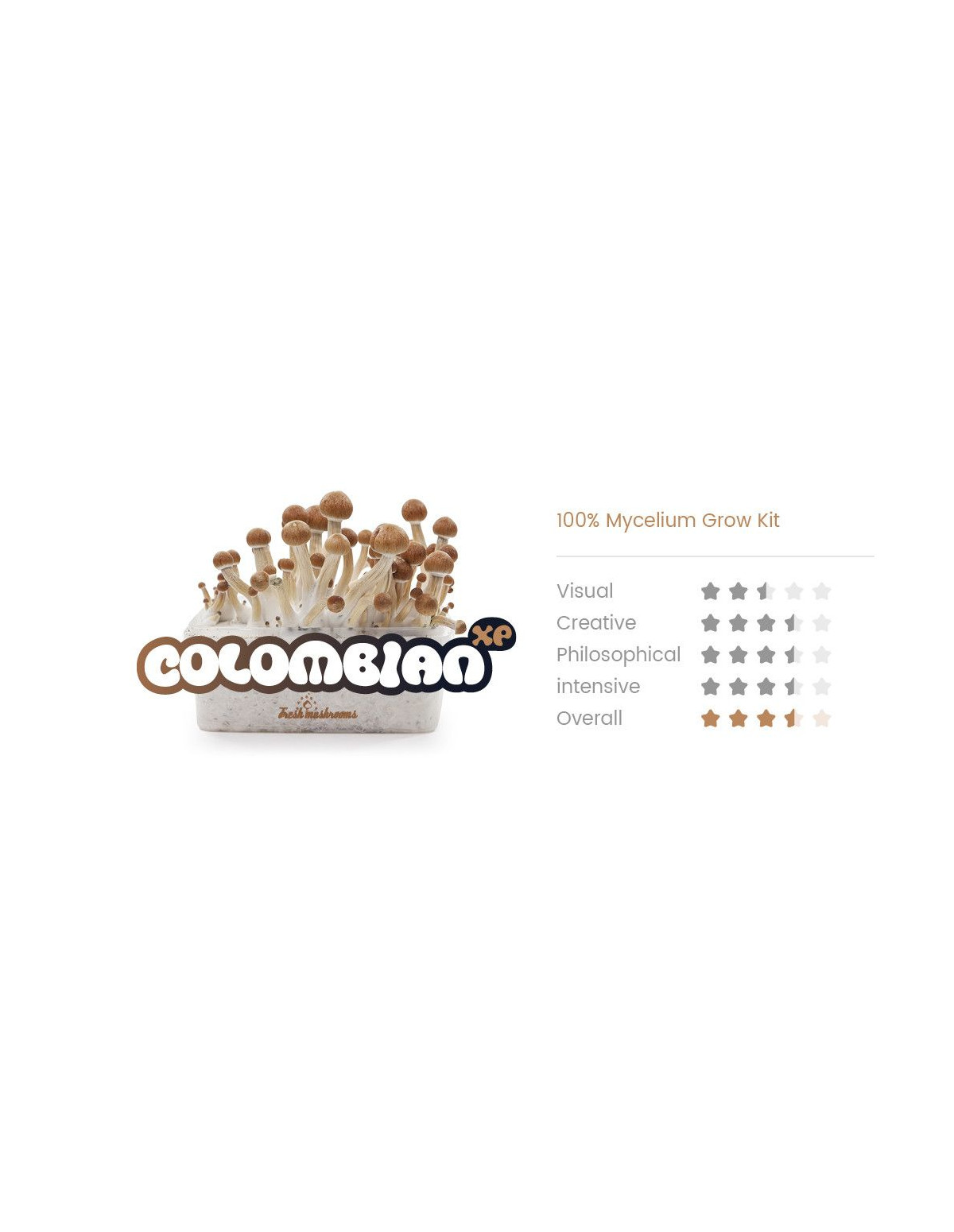 Fresh Mushrooms Growkit - COLOMBIAN